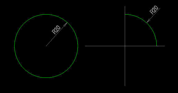 【DraftSight-N3】寸法　中心マーク・直径・半径